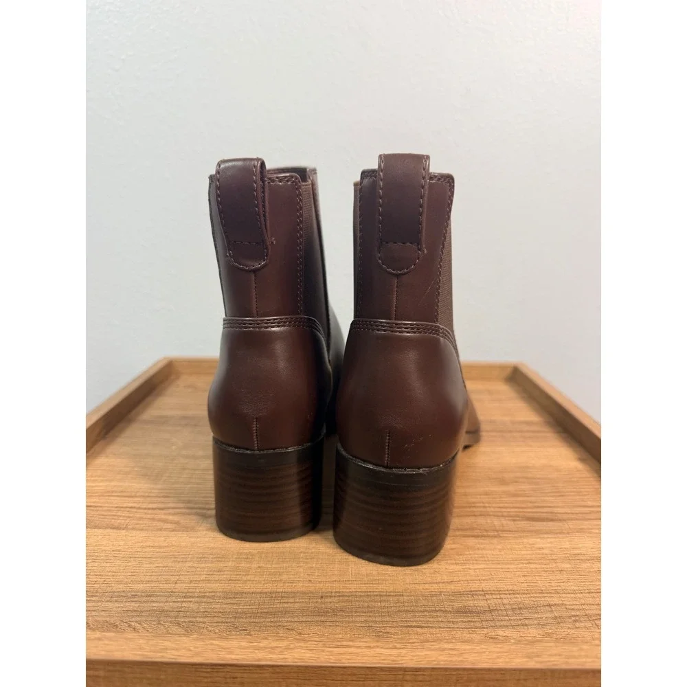 J.Crew Chelsea Boots‎ Dark Walnut Brown Size 10